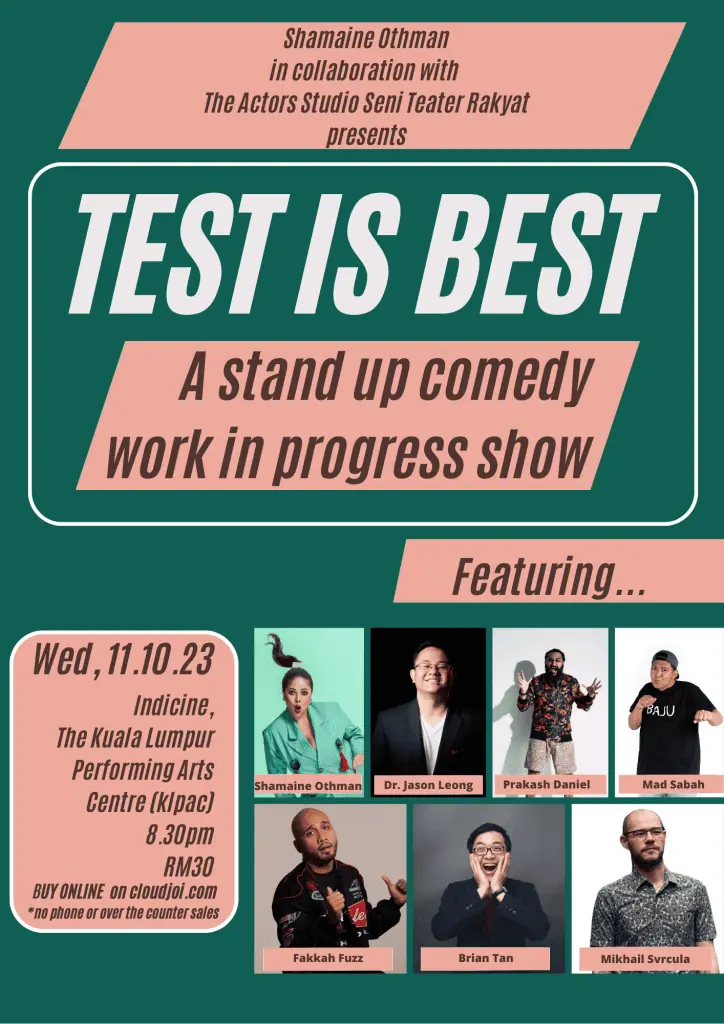 Test is Best Oct 11 poster