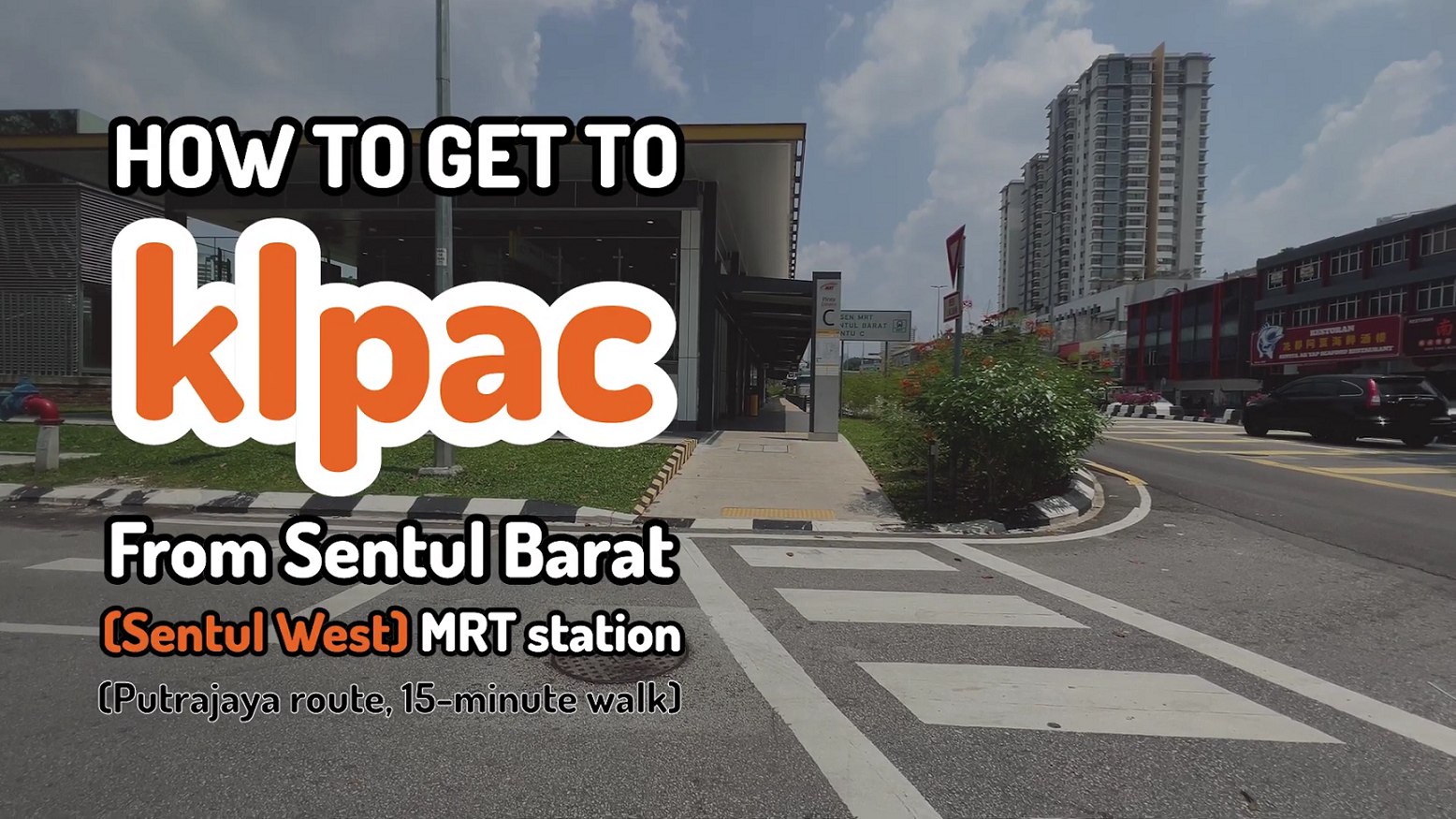 From Sentul Barat MRT Station