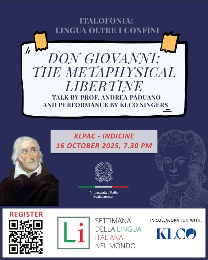 Production Poster - Week of Italian Language in the World by Embassy of Italy